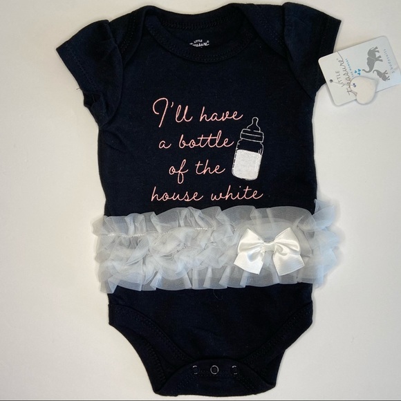 Little Treasure Girl Bodysuit 0-3M Set of 4 - Picture 7 of 9
